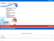 Tablet Screenshot of culligancharlotte.com